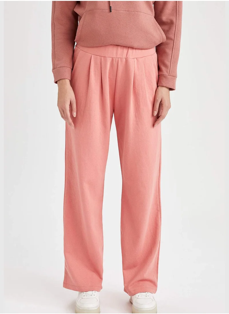 ديفاكتو Elastic Waistband Knitwear Palazzo Trousers