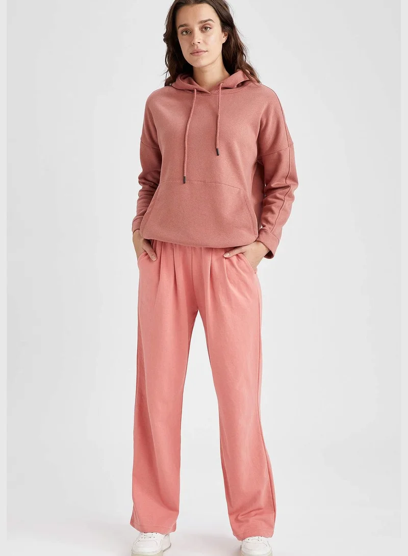 DeFacto Elastic Waistband Knitwear Palazzo Trousers