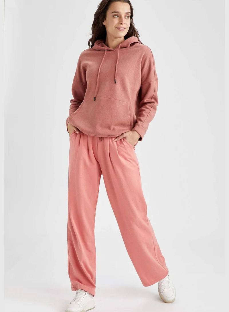 DeFacto Elastic Waistband Knitwear Palazzo Trousers