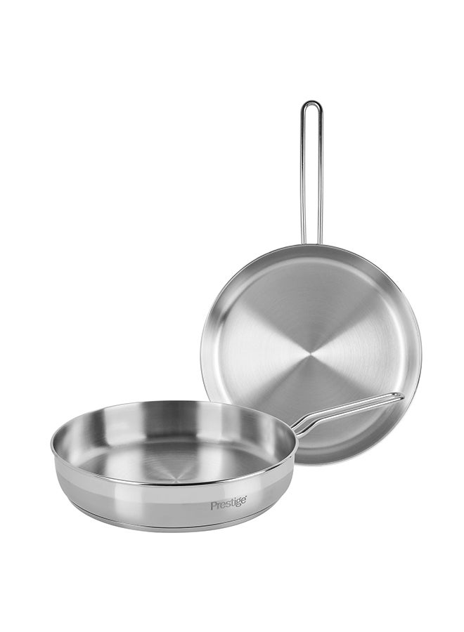 Prestige Prestige S/Steel Frypan 22Cm+26Cm Twin Pack Set  - Image 1