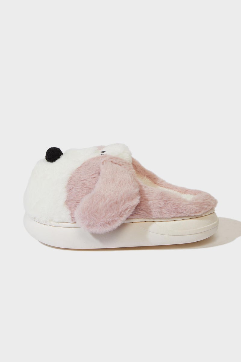DeFacto Pink Girl Girl Dog Themed Flat Sole Home Boots Casual - Image 3