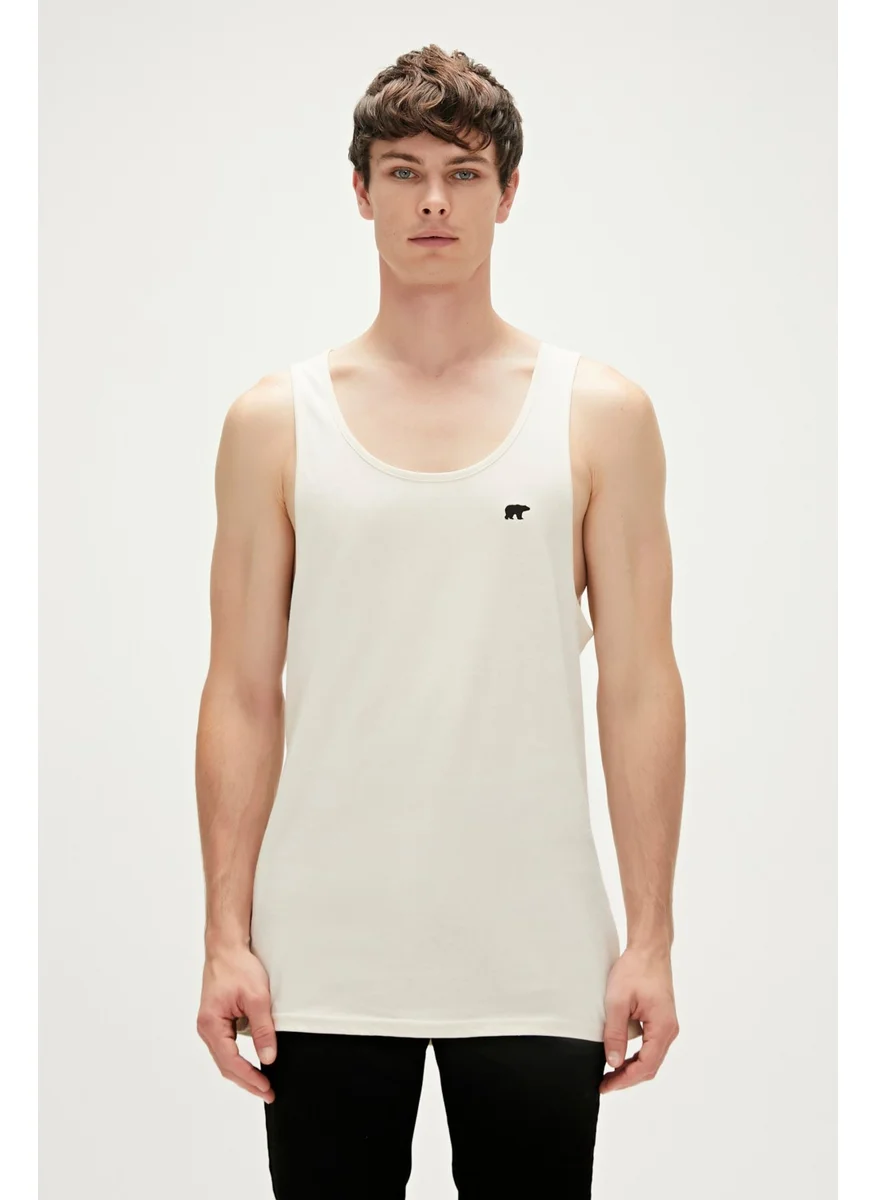 Bad Bear Brody Tank-Top Candy White