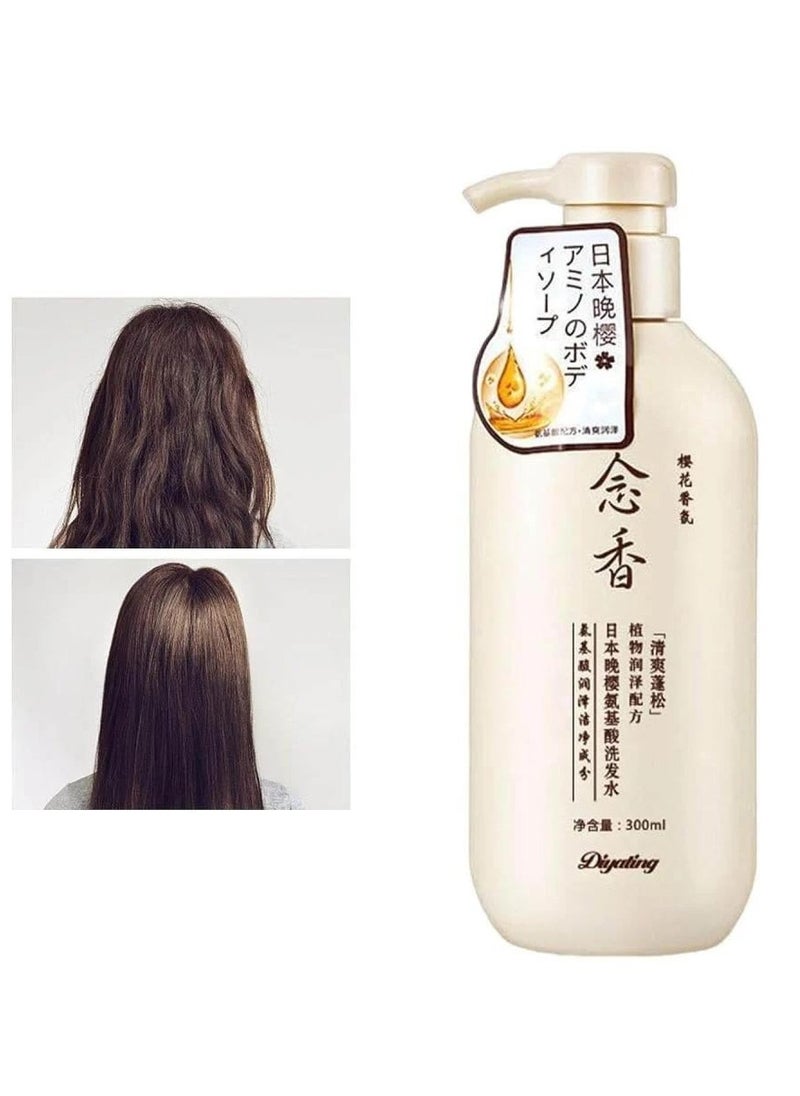 SAKURA Japanese Sakura Shampoo (Original) for hair growth, preventing hair loss and removing dandruff, 300 ml 2 pieces  - Image 2