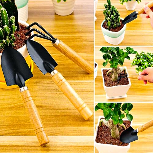 Oblivion Oblivion Gardening Tools Set – Hand Trowel Cultivator Weeding Fork Kit – Durable Small Garden Tool Set for Home Kitchen Farming Khurpi Plant Care Digging Soil Loosening Maintenance Use - Image 4