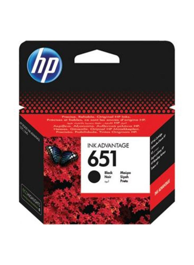 HP 651 CZP10AE خرطوشة مسحوق الحبر الأصلية أسود - Image 2