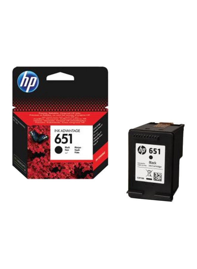 HP 651 CZP10AE خرطوشة مسحوق الحبر الأصلية أسود - Image 1