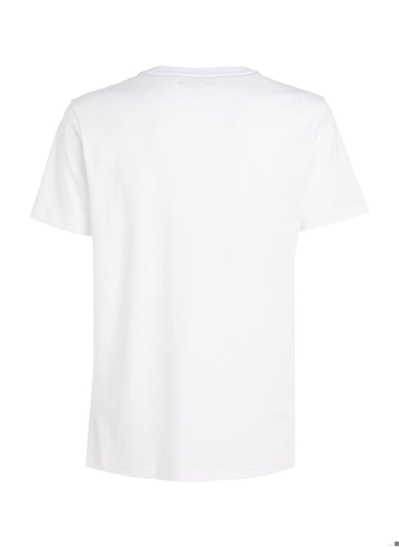TOMMY HILFIGER - Men's Original Logo Lounge T-Shirt, White - Image 1