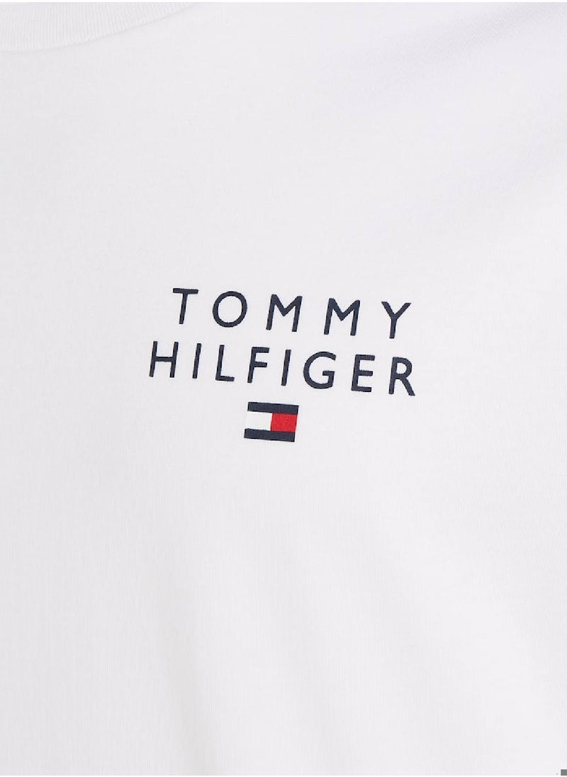 TOMMY HILFIGER - Men's Original Logo Lounge T-Shirt, White - Image 1