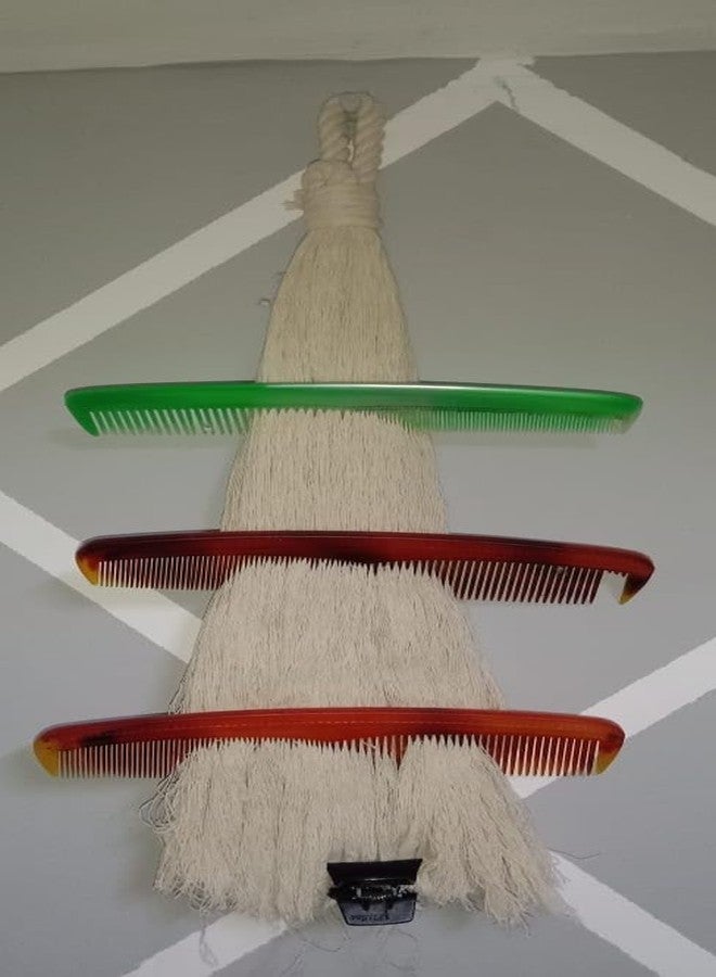 ESSELKAY Multipurpose Macramé Cotton Comb Kangi Holder Stand without Combs, Handmade Decorative Wall Hanging 1 pc - Image 1