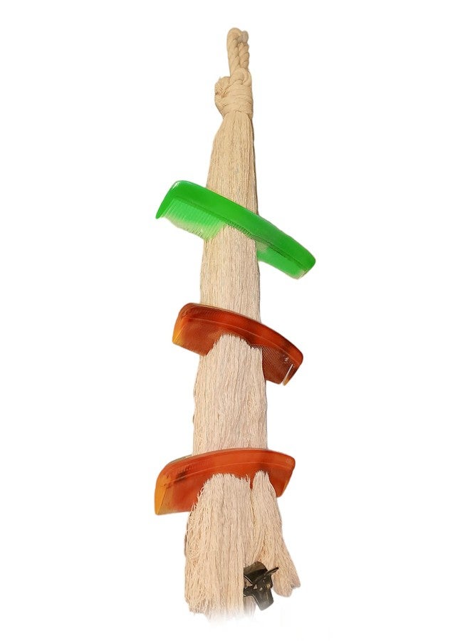 ESSELKAY Multipurpose Macramé Cotton Comb Kangi Holder Stand without Combs, Handmade Decorative Wall Hanging 1 pc - Image 4