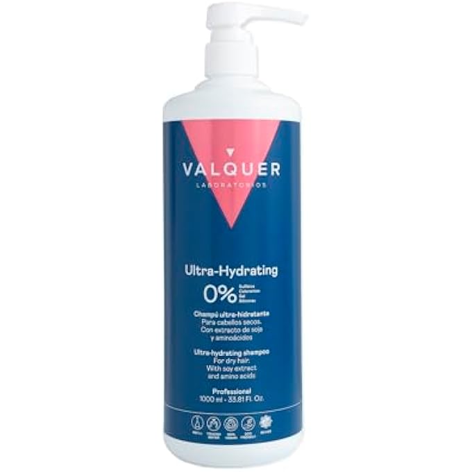 Valquer Laboratorios VALQUER PROFESIONAL ULTRA-HYDRATING SHAMPOO FOR DRY HAIR - 1000 ML - Image 1