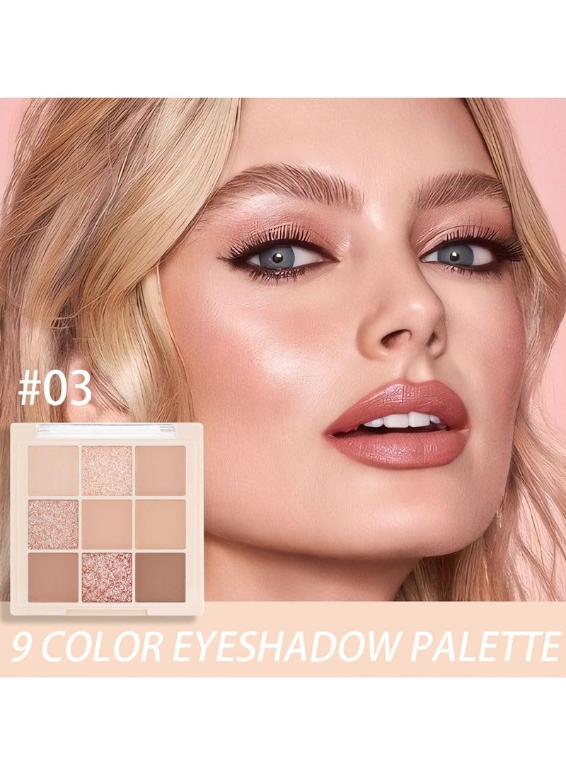 9Colors Nude Eyeshadow Palette Makeup,Matte & Shimmer Natural Neutral Creamy Eye Shadow Powder,Highly Pigmented Naturing-Wearing,Long Lasting Waterproof Blendable - pzsku/ZBA8BF457CEDD9395C65CZ/45/_/1716281794/968e85a3-6aa8-46bf-b851-34df4e9c4589