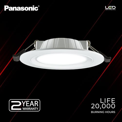 Panasonic 9 Watt 3 in 1 Colour Concealed Downlighter, Round Tri CCT Downlighter, 85mm Cut Out, BIS & ROHS Certified, 4KV Surge Protection, (Cool, Natural and Warm White) - Image 4