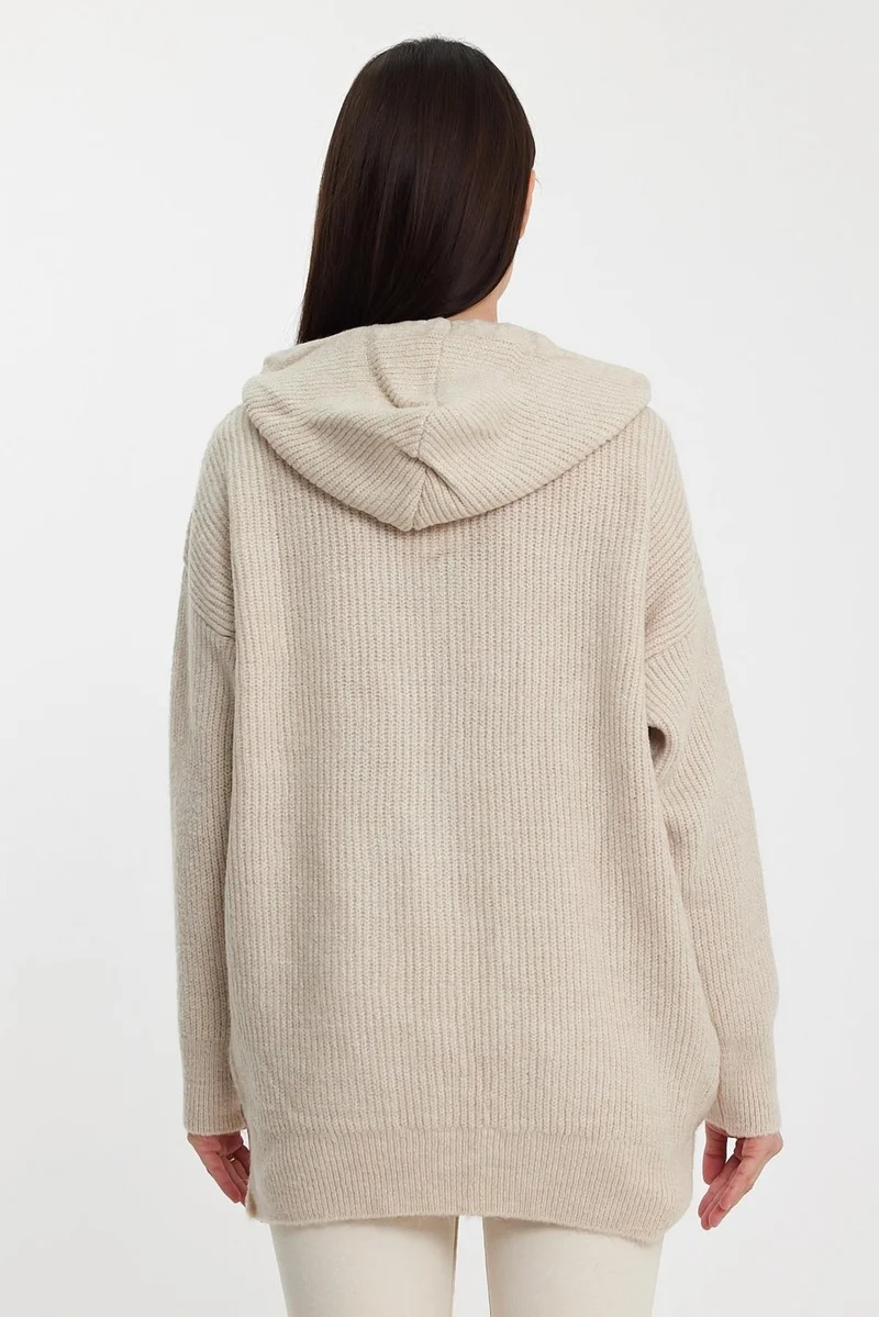 Alexander Gardi Alexandergardı Hooded Zippered Knitwear CARDIGAN (A92409-S)