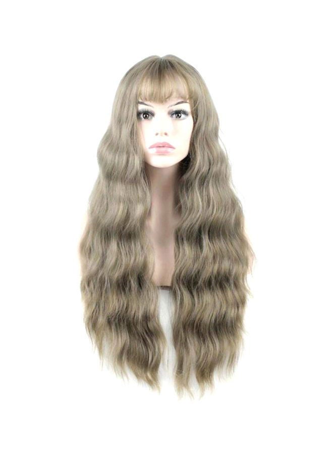 NIBEMINENT Wavy Hair Wig Grey/Blonde