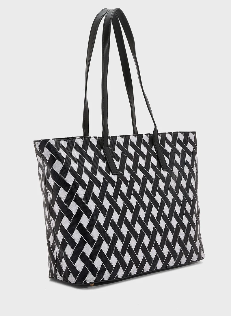 ELLA 3 In 1 Printed Large Tote Bag With Coin Pouch