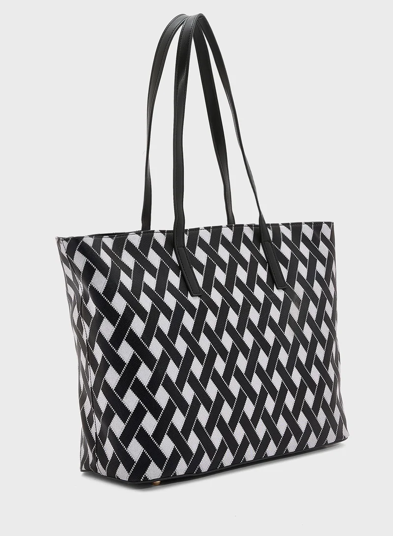 ELLA 3 In 1 Printed Large Tote Bag With Coin Pouch