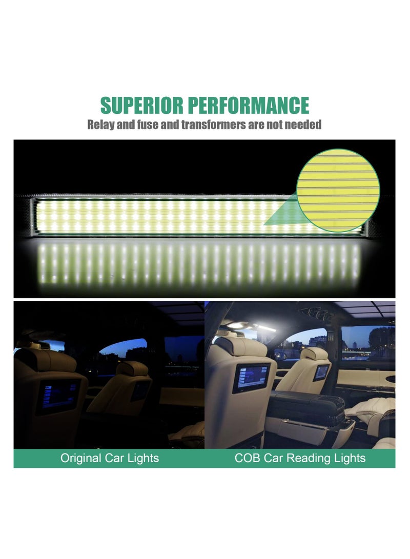 Excefore Car Interior LED Light Bar, Daytime Running COB Strip Lights, 10W DC Led Light Strip with ON/Off Switch for RV Camper Boat Van Enclosed Trailer Car Truck Lorry Cabinet - Image 2