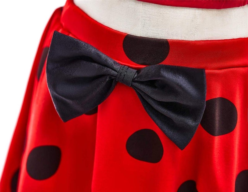 Lito Angels Toddler Girls Ladybug Polka Dots Swimsuit Bathing Suit Poolside Swimwear Tankini Two Piece Set Size 4T - Image 5