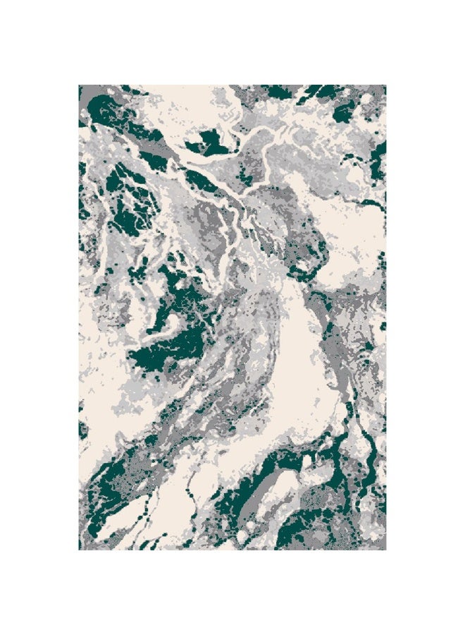 DANUBE HOME Harmony Modern Distressed Rug | Washable Modern Rugs Style | Polypropylene + Polyester Area Rug Floor Covering | Indoor Carpet For Living Room Dining Bedroom 200X300cm-Green - Image 4