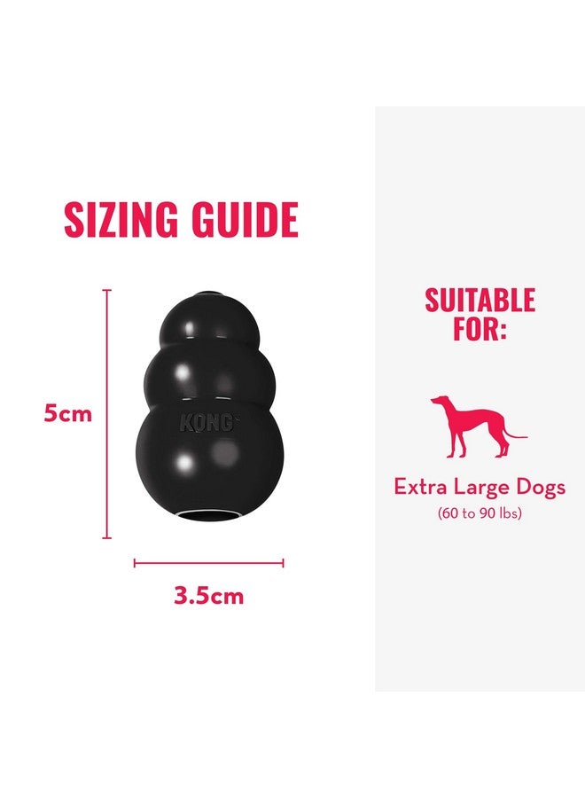 KONG Extreme Dog Toy - Fetch & Chew Toy - Treat-Filling Capabilities & Erratic Bounce for Extended Play Time Most Durable Natural Rubber Material - for Power Chewers - for X-Large Dogs - Image 3