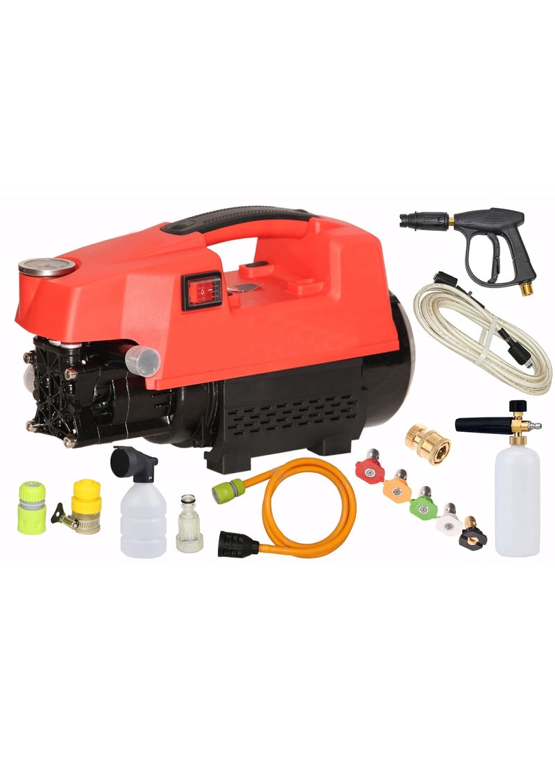 Digital Craft Digital Craft Car Washer 220v Electric Home Portable Brush The Car Water Grab High Power Strong Washing Machine 2300W High Pressure Clean MachineSnow Foam Lance Gun5Pc Nozzel Set  - Image 1