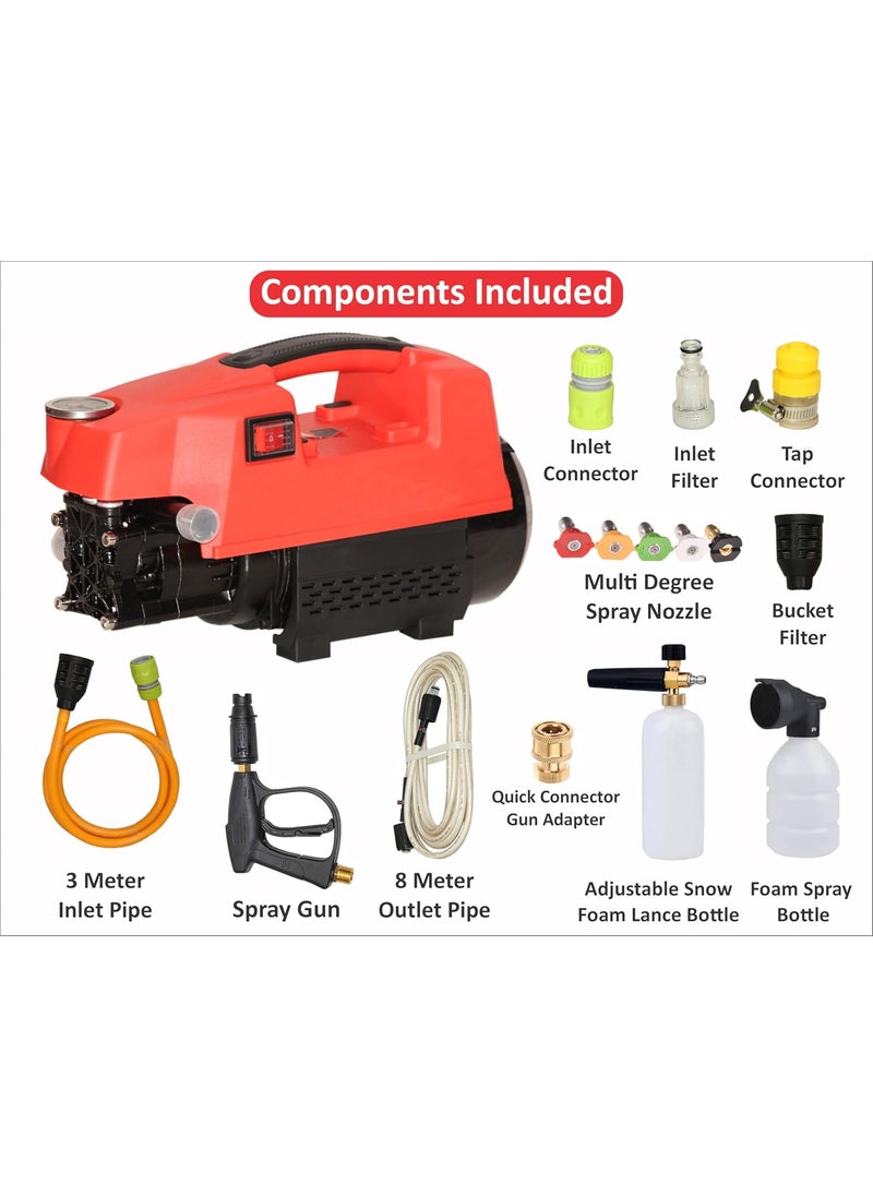 Digital Craft Digital Craft Car Washer 220v Electric Home Portable Brush The Car Water Grab High Power Strong Washing Machine 2300W High Pressure Clean MachineSnow Foam Lance Gun5Pc Nozzel Set  - Image 2
