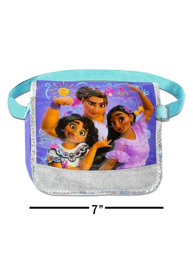 Disney Encanto Crossbody Bag for Girls Purse Bundle with Encanto Crossbody Bag for Girls Plus Stickers, Temporary Tattoos | Encanto Fanny Pack Kids - Image 2