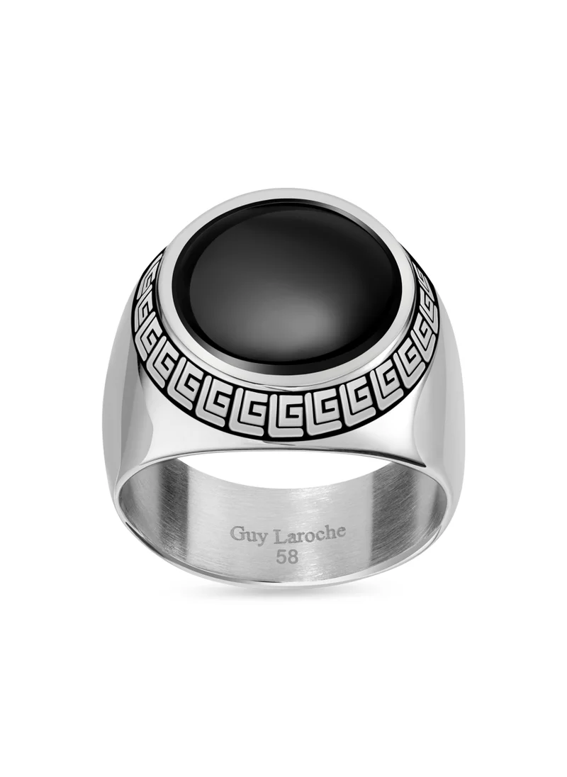 غاي لاروش Alain Silver Finger Ring For Men