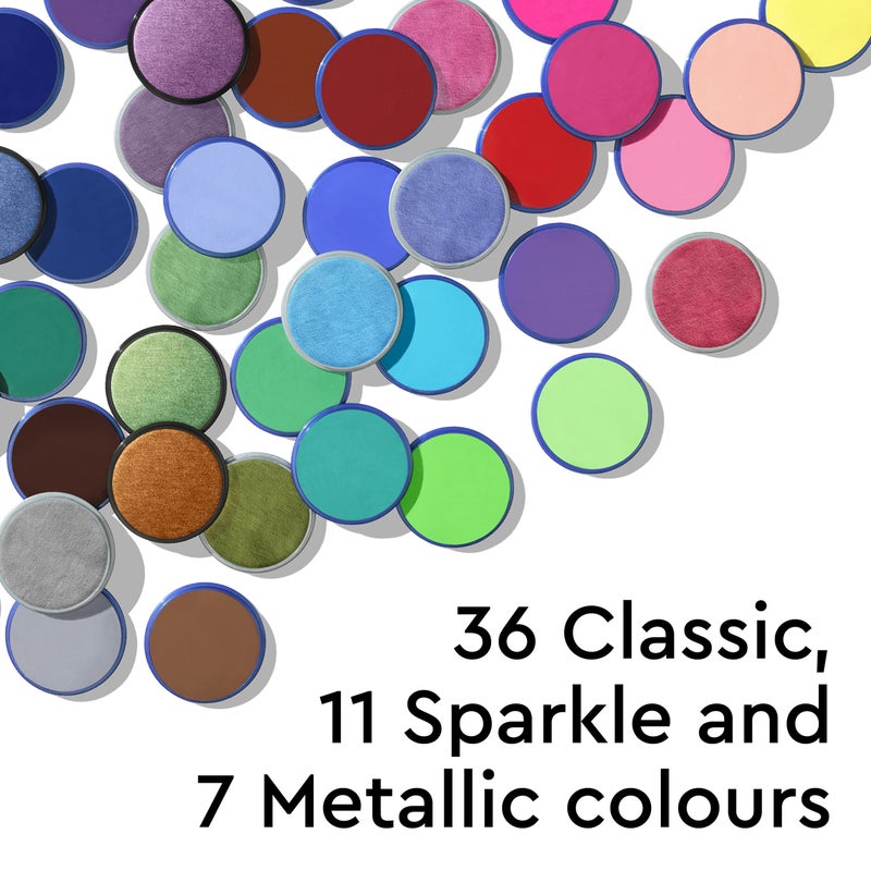 Snazaroo Classic Face and Body Paint, 18.8g (0.66-oz) Pot, Black - Image 3