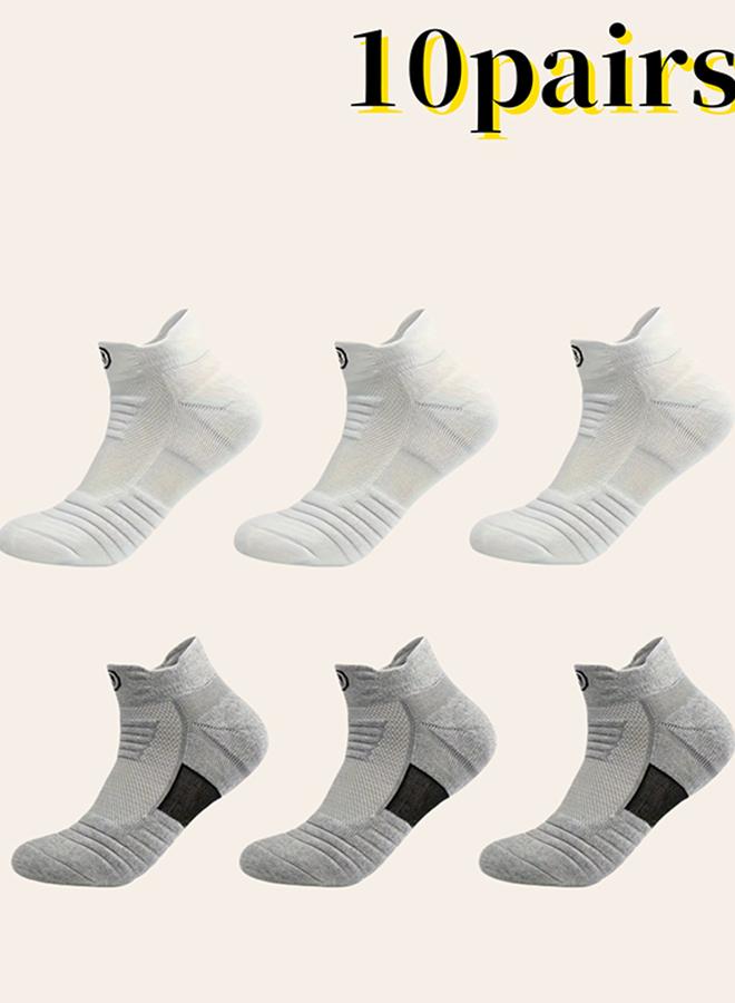 Pack of 10 - Multicolor Short Crew Socks