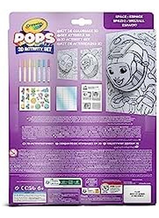 Crayola Pops 3D Coloring Kit Space - Image 3