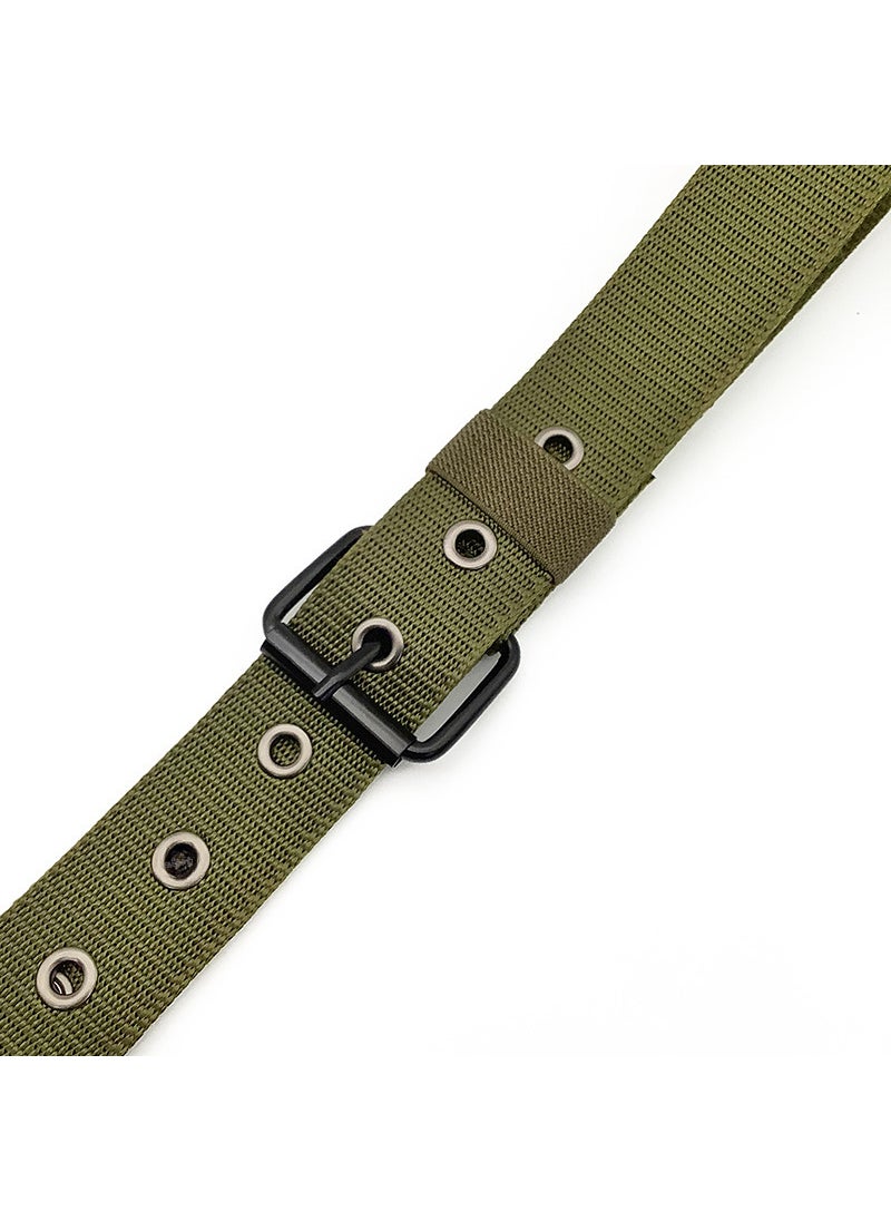 Generic Mens Nylon Tactical Belt 16-Hole Casual Sport Green  - Image 5