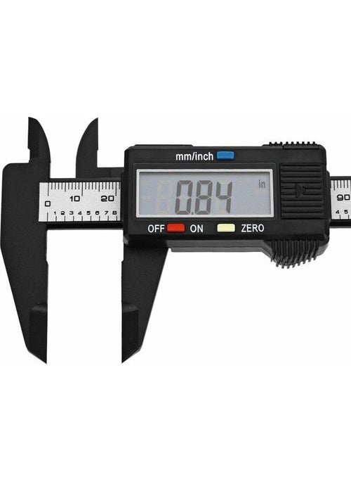Koodmax Caliper Digital LCD Display Carbon Fiber Precision 150MM Thickness Gauge  - Image 1