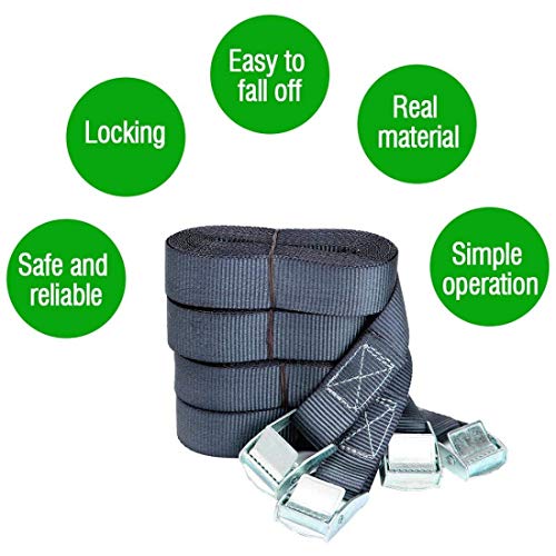 DIY Crafts Pack of 2 Pc, Multi, Break Tie Down Straps Lashing Strap Cargo Straps Cam Buckle Travel Luggage Accessories Lashing Motorcycles Lawn Equip (Pack of 2 Pc, Multi) - Image 5