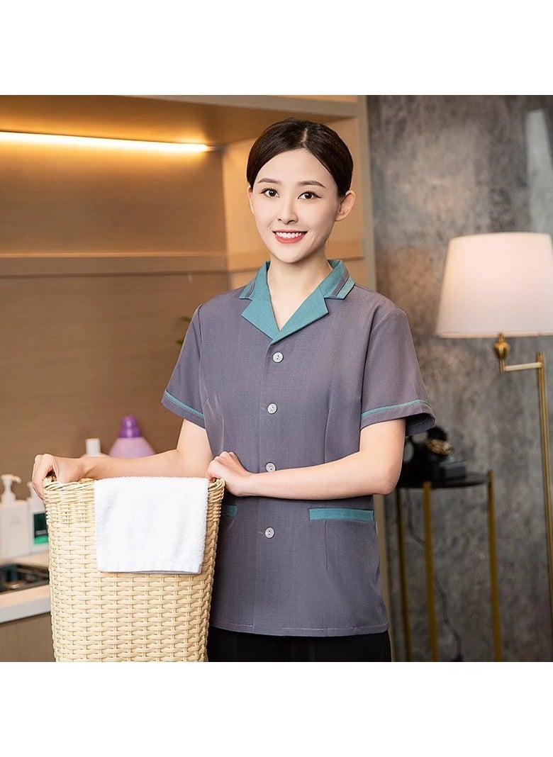 KUYING New Summer Cleaner Work Clothes 