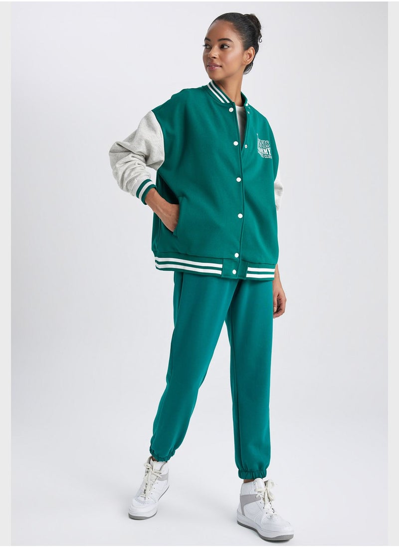 DeFacto Oversize Fit Sweat Bomber Cardigan  - Image 4
