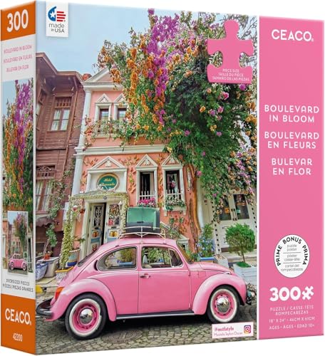Ceaco Scenic Photography Boulevard in Bloom 300 Piece Jigsaw Puzzle - Image 1