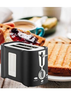 Generic 800W Minimalist Toaster,Modern Stylish Toaster,Compact Breakfast Machine, Auto-Shutoff, 2 Extra Wide Slots Mini Toaster,Black  - Image 1