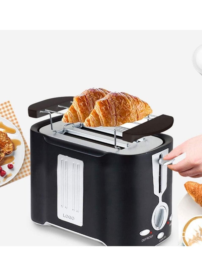 Generic 800W Minimalist Toaster,Modern Stylish Toaster,Compact Breakfast Machine, Auto-Shutoff, 2 Extra Wide Slots Mini Toaster,Black  - Image 5