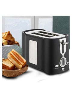 Generic 800W Minimalist Toaster,Modern Stylish Toaster,Compact Breakfast Machine, Auto-Shutoff, 2 Extra Wide Slots Mini Toaster,Black  - Image 2