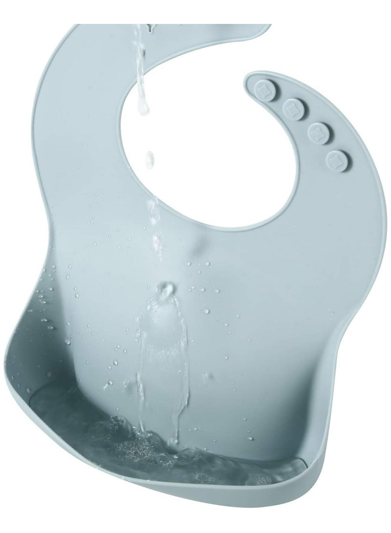 أوزيغالور مجموعة من 3 مرايل أطفال سليكونية ظريفة (بني/أزرق/أخضر) - Image 5