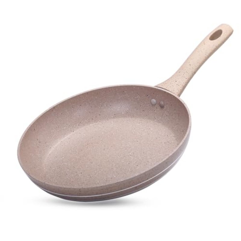 smart fry pan - 5 layer granite non-stick coating pan multiple hob compatibility heat-resistant handle with hanging loop ideal frying, cooking, sauteing and more - Image 1