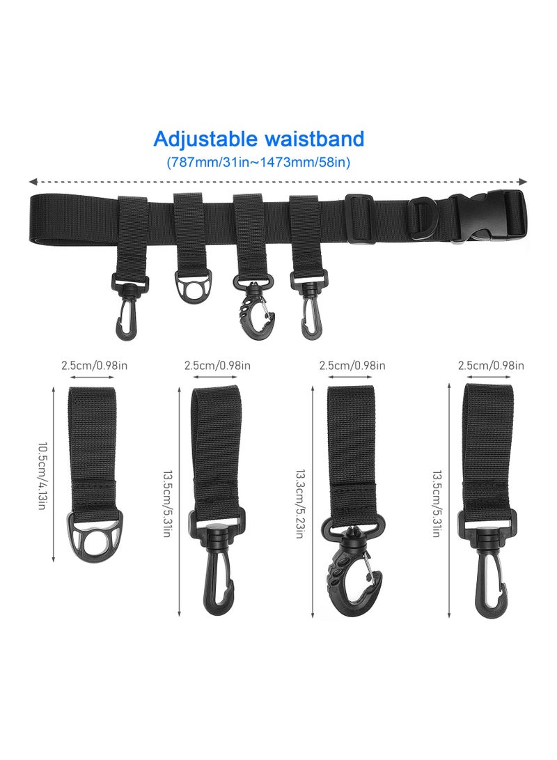 Excefore Adjustable Waist Multi-functional Fishing Wading Belt with Hook - Image 2