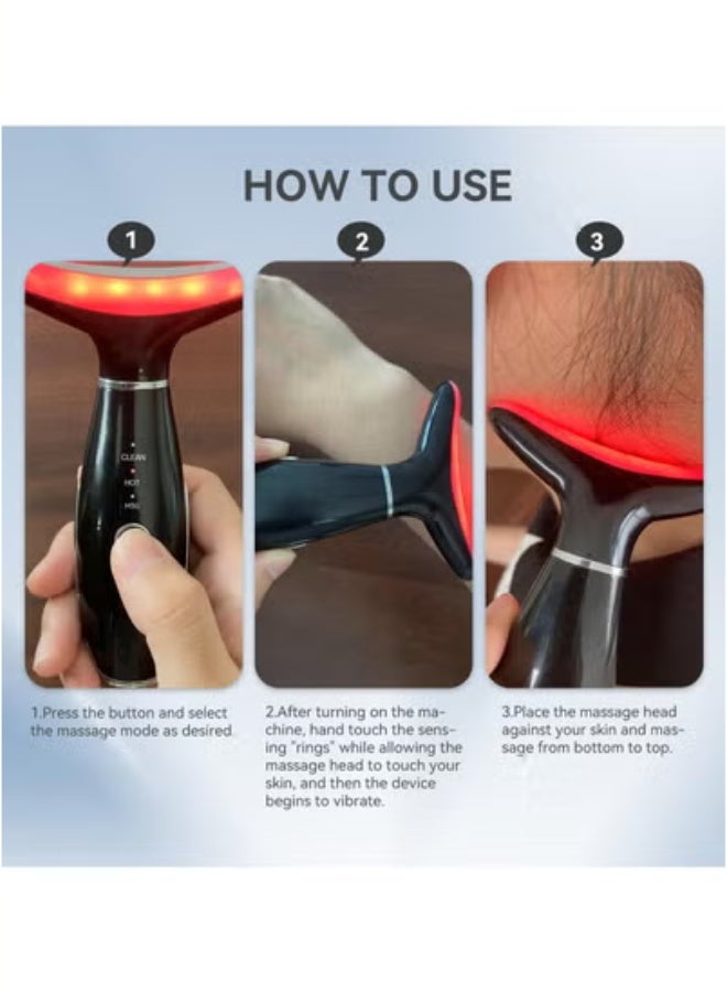 general Anti rinkles Facial Massager for Face and Neck, Red-Light-Therapy-for-Face and Neck, Face 𝖲 culpting Wand, at-Home Face Tool for Skin Care - Image 4