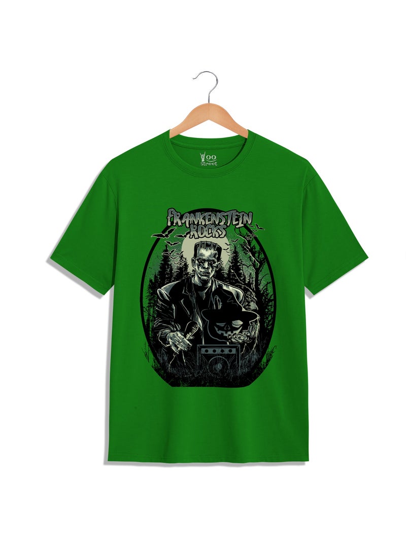SHOP NEW ARRIVALS FRANKENSTEIN ROCKS T-SHIRT Motivational Quote Graphic Tee for Men Women Inspirational Success Mindset Gift Unisex Comfortable Cotton - Image 1