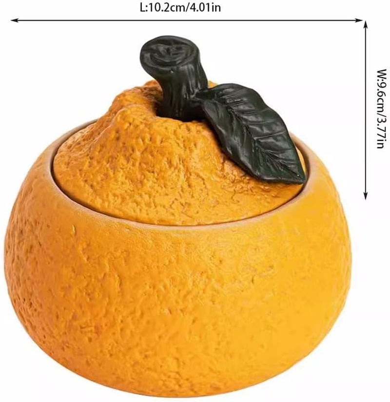 Orange Creative Ashtray For Home Living Room Patio Desktop Decoration - Image 3