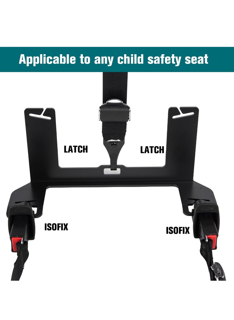 XiuWoo Universal Child Seat Anchor Kit Safe Cars Seat Mount Bracket, Extended Universal ISOFIX Latch Interface Bracket for Large SUVs, MPVs, Off-Road Vehicles with Thick Seats, 33.4*7.2*11.8cm  - Image 3