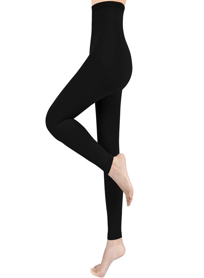 Blahhey S Compression Pantyhose for Women & Men, Footless Compression Stockings, 15-20 mmHg Support, Black. - Image 1