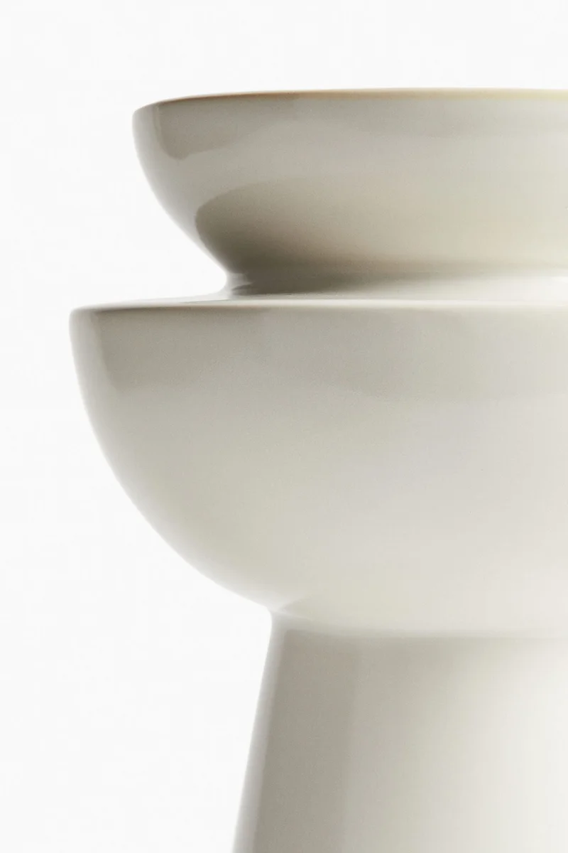 H&M Large tiered stoneware vase
